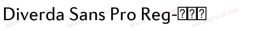 Diverda Sans Pro Reg字体转换 Diverda Sans Pro Reg字体转换
